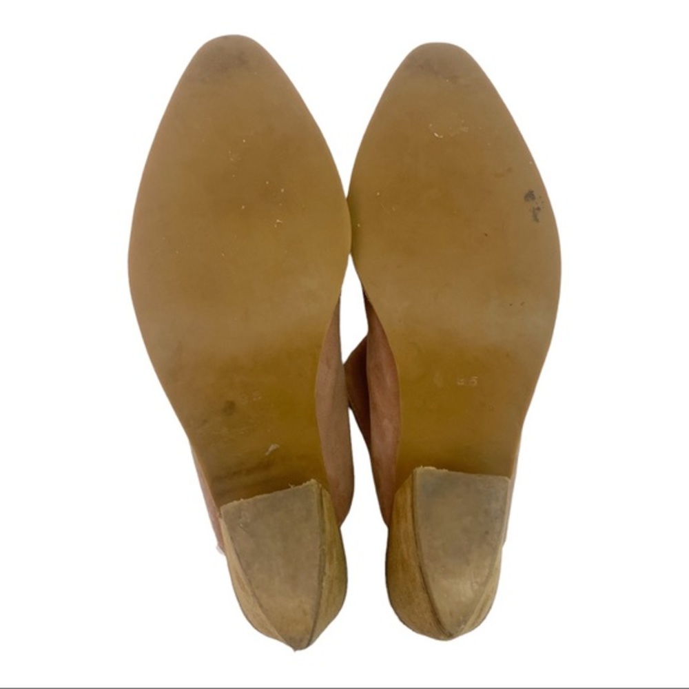 Jeffrey Campbell Favela 2 Suede Block Heel Mules Clogs Dusky Pink Size 9.5 - Picture 6 of 13